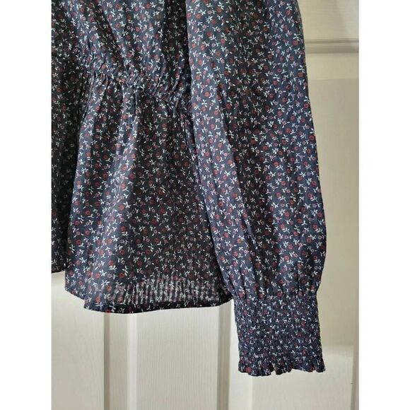 Madewell Tie-Back Peplum Top in Campden Daisies XL NWT $88 - Picture 5 of 9